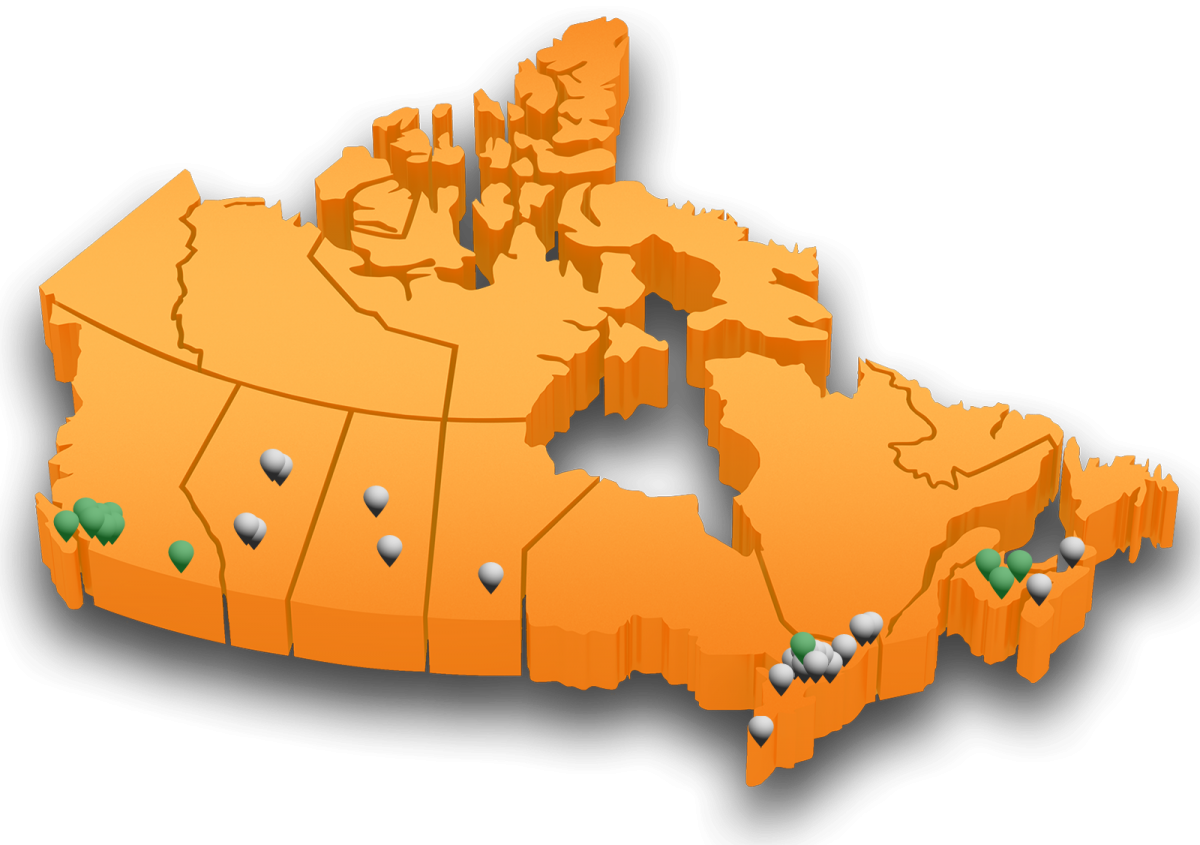 available franchise territories TWO MEN AND A TRUCK Canada
